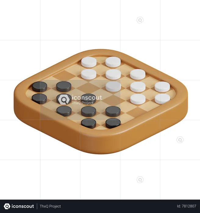 Checkers  3D Icon