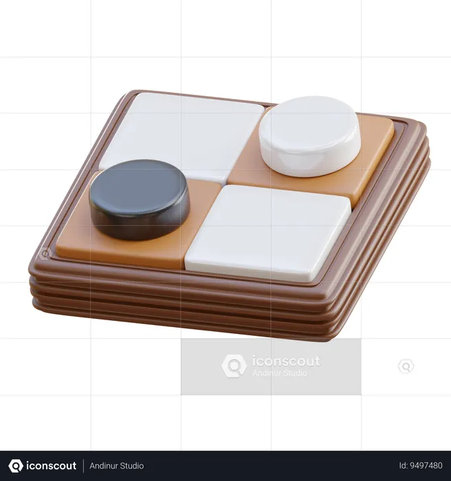 Checkers  3D Icon