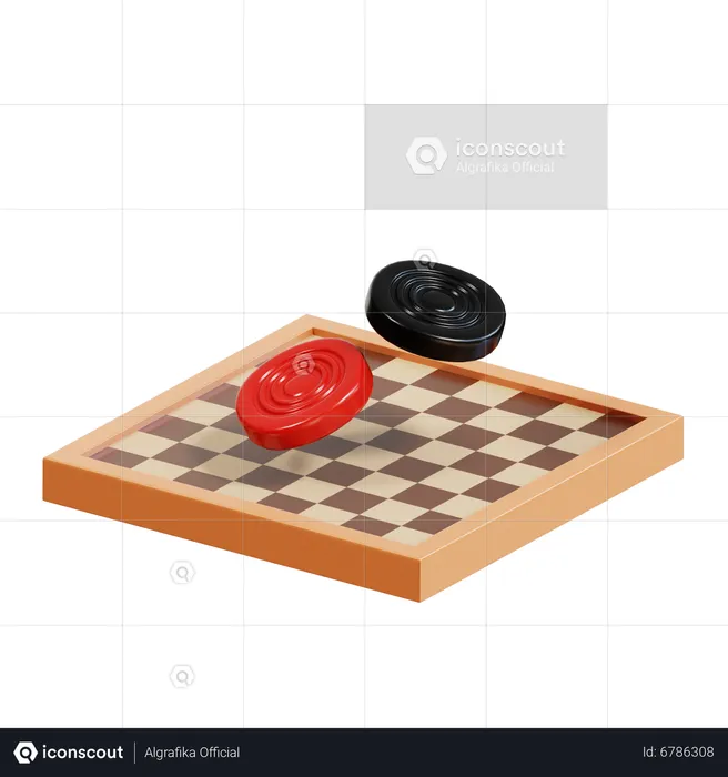 Checkers  3D Icon