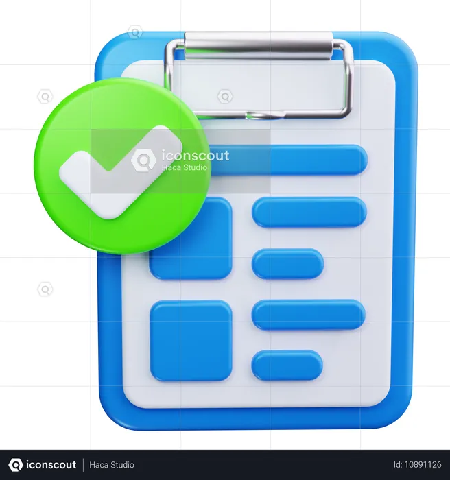 Checklist  3D Icon