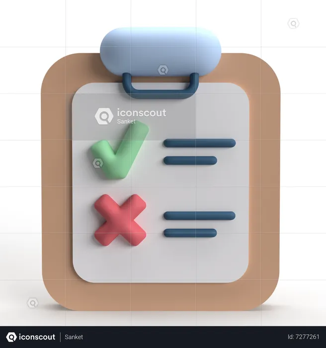 Checklist  3D Icon