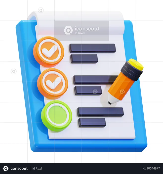 Checklist  3D Icon