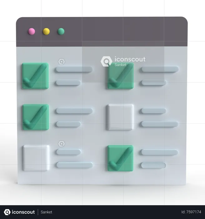 Checklist  3D Icon