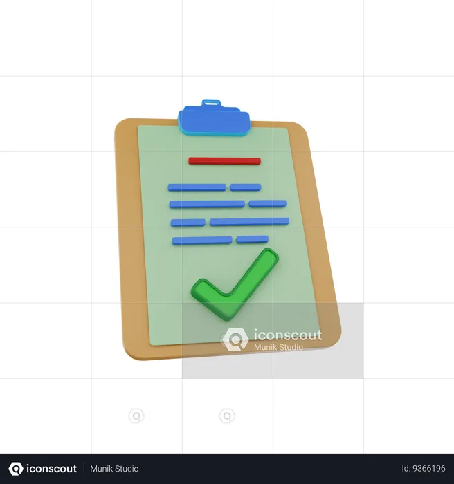 Checklist  3D Icon