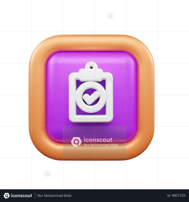 Checklist  3D Icon