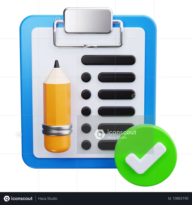 Checklist  3D Icon