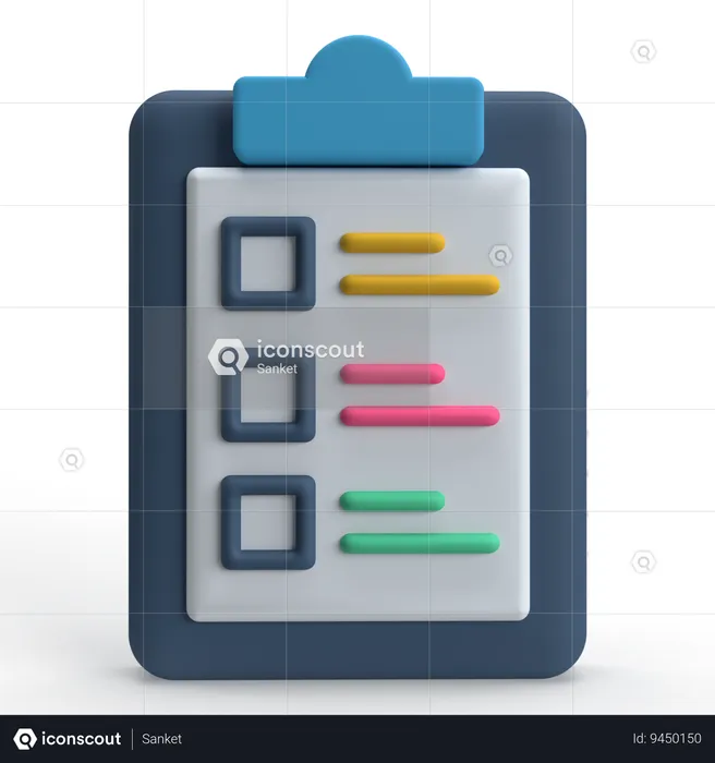 Checklist  3D Icon