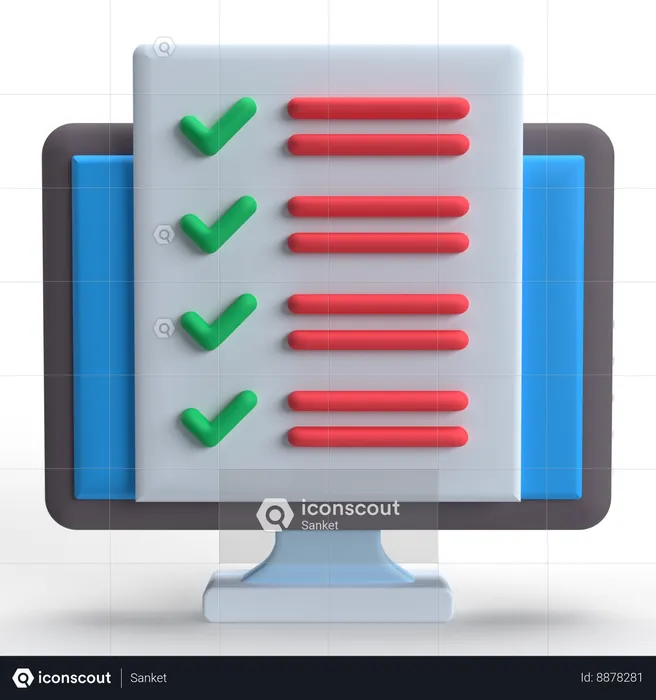 Checklist  3D Icon