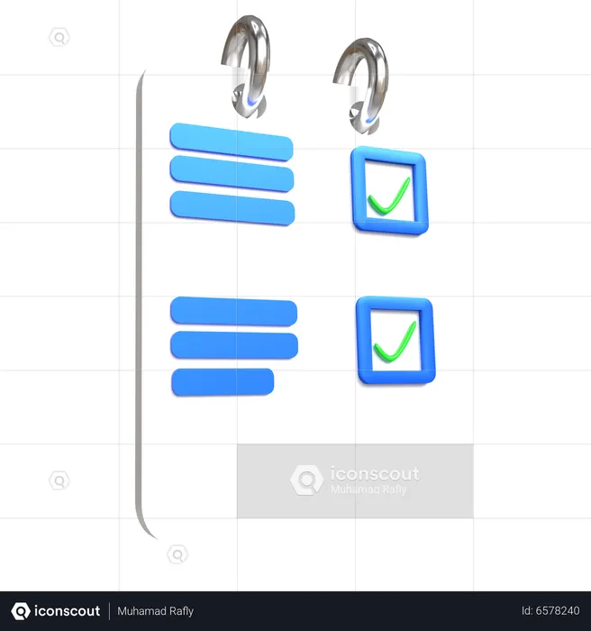 Checklist  3D Icon