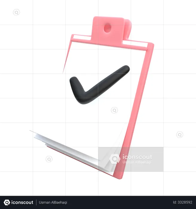 Checklist  3D Icon