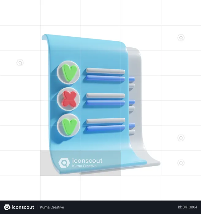 Checklist  3D Icon