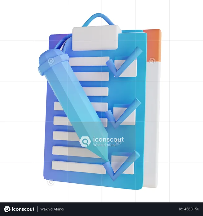 Checklist  3D Icon