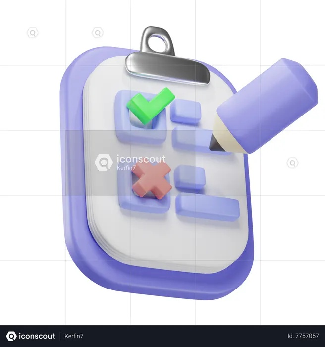 Checklist  3D Icon