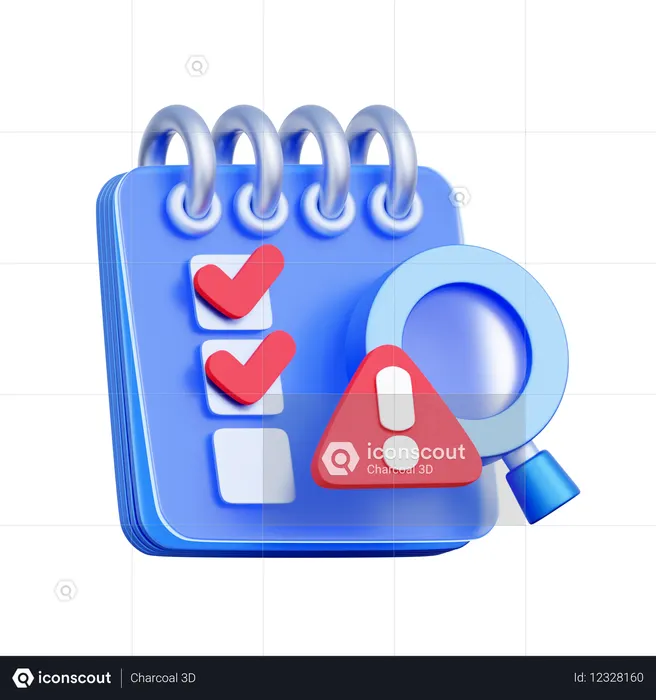 Checkliste für Risikoprüfungen  3D Icon