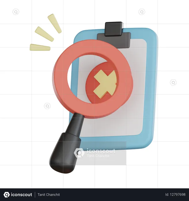 Checklistenfehler  3D Icon