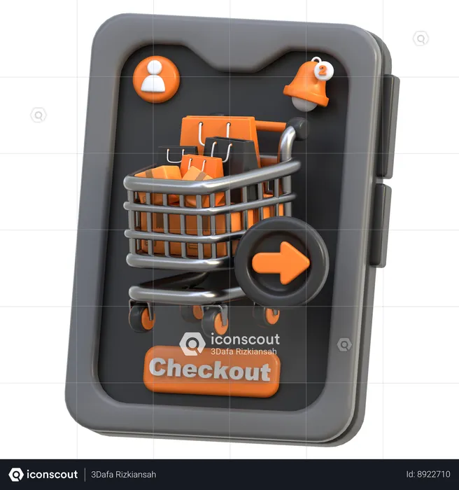Checkout  3D Icon