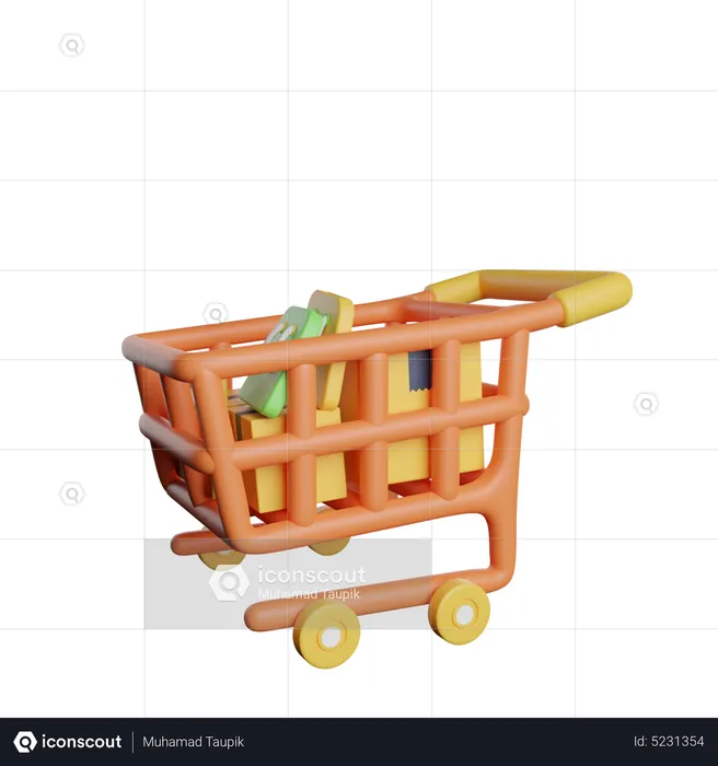 Checkout Cart  3D Icon