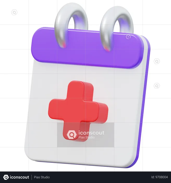 Checkup Calendar  3D Icon