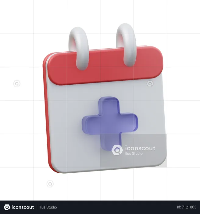 Checkup Calendar  3D Icon