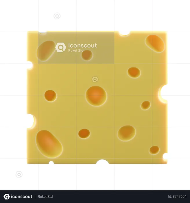 Cheddar  3D Icon