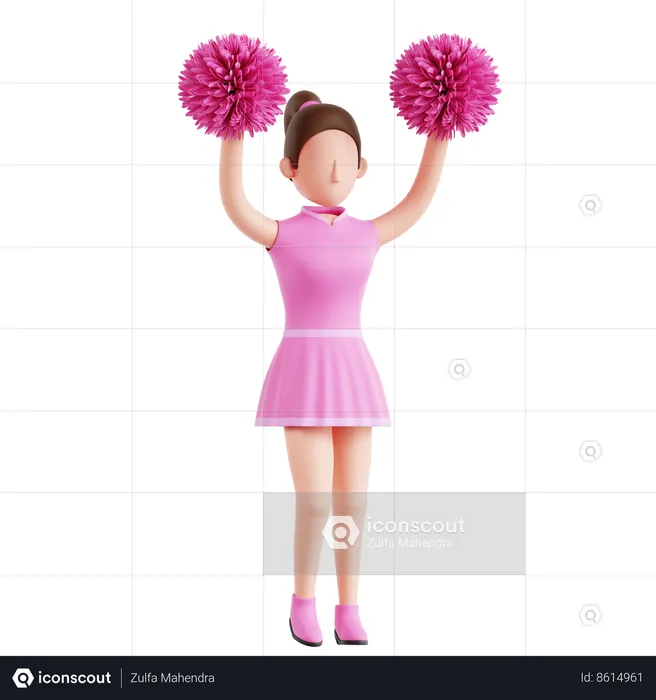 Cheerleaders  3D Icon