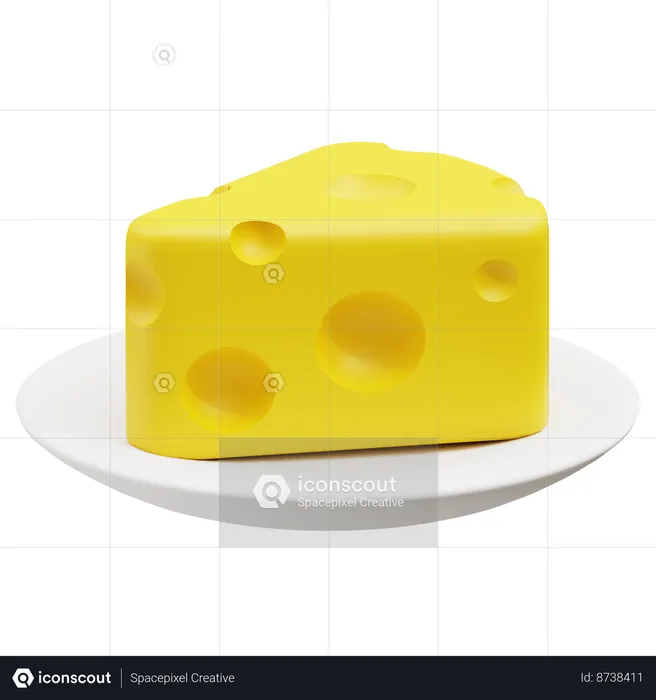 Cheese  3D Icon