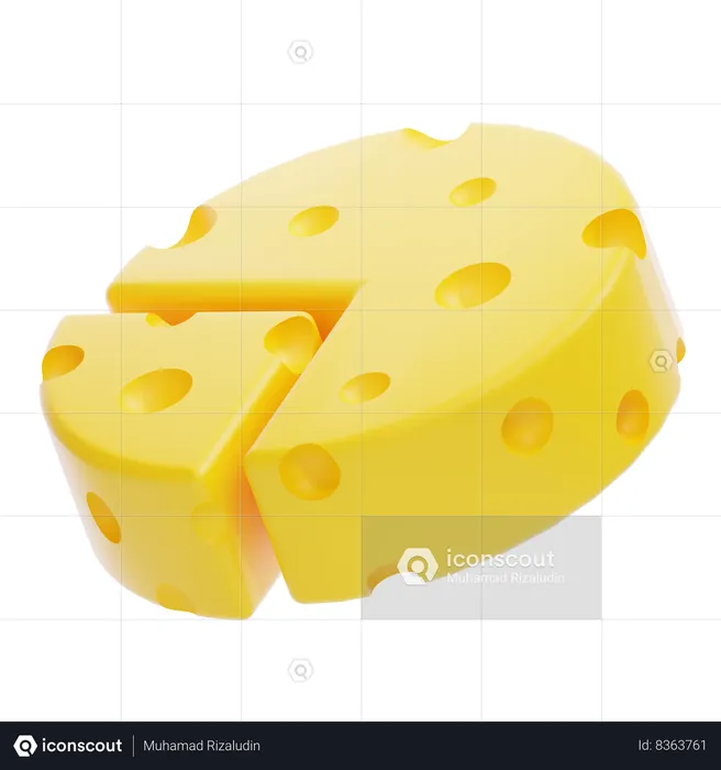 CHEESE  3D Icon