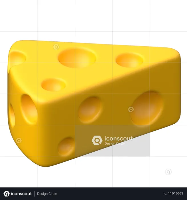 Cheese  3D Icon