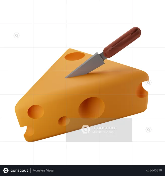 Cheese  3D Illustration