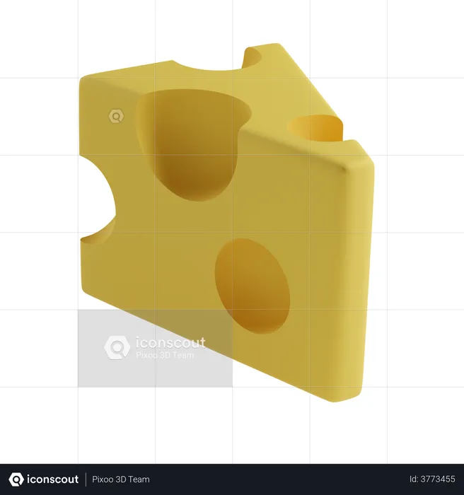 Cheese  3D Illustration