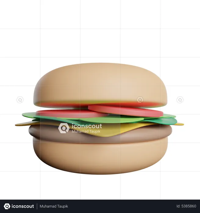 Cheese Burger  3D Icon