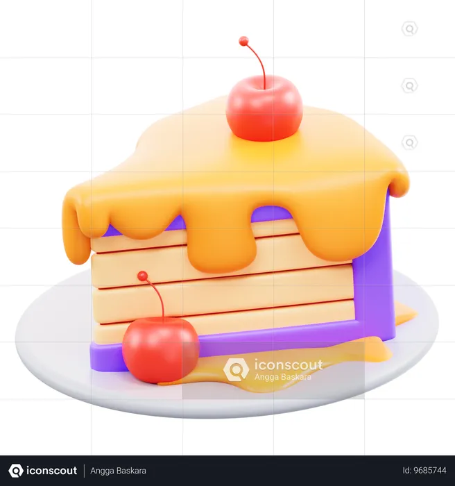 Cheese Cake  3D Icon