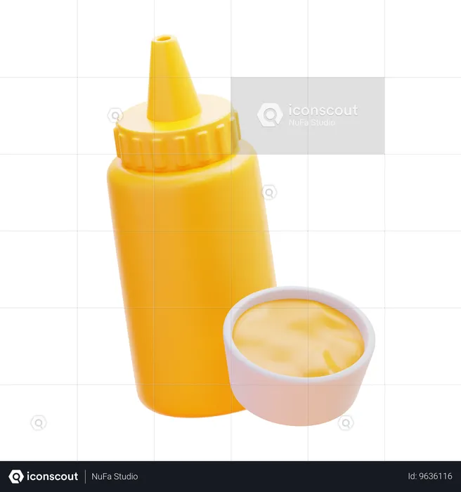 CHEESE SAUCE  3D Icon