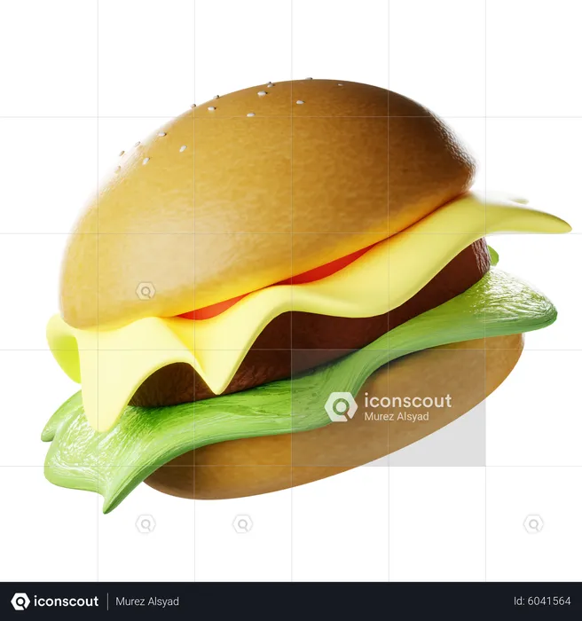 Käseburger  3D Icon