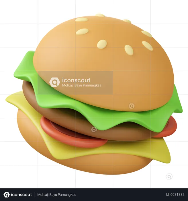 Burger  3D Icon