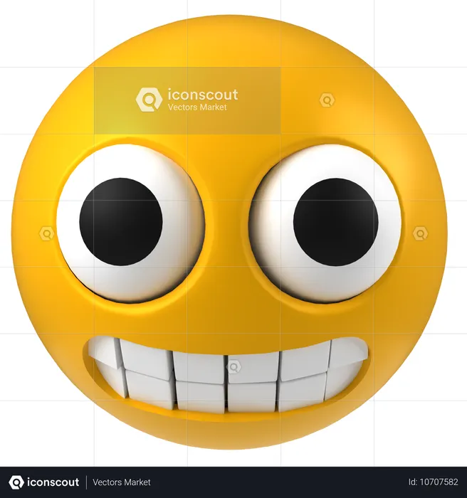 Cheesy Face  3D Icon