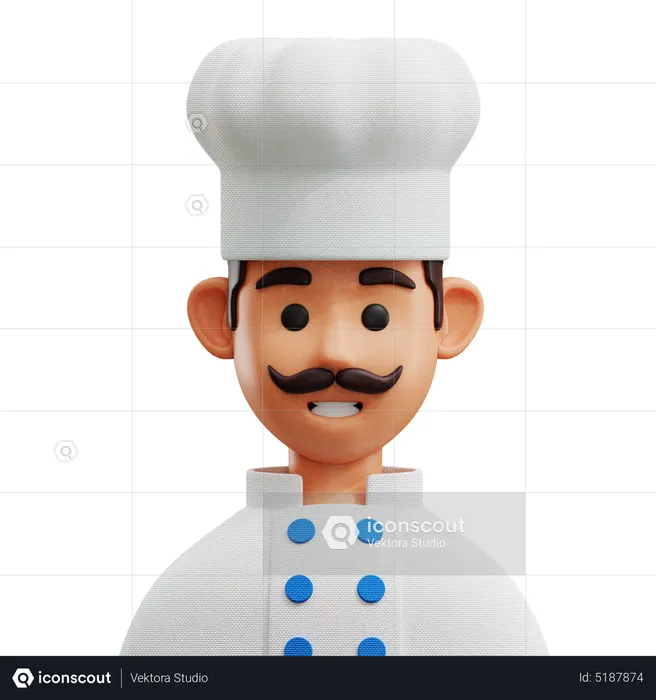 Chef Avatar  3D Icon