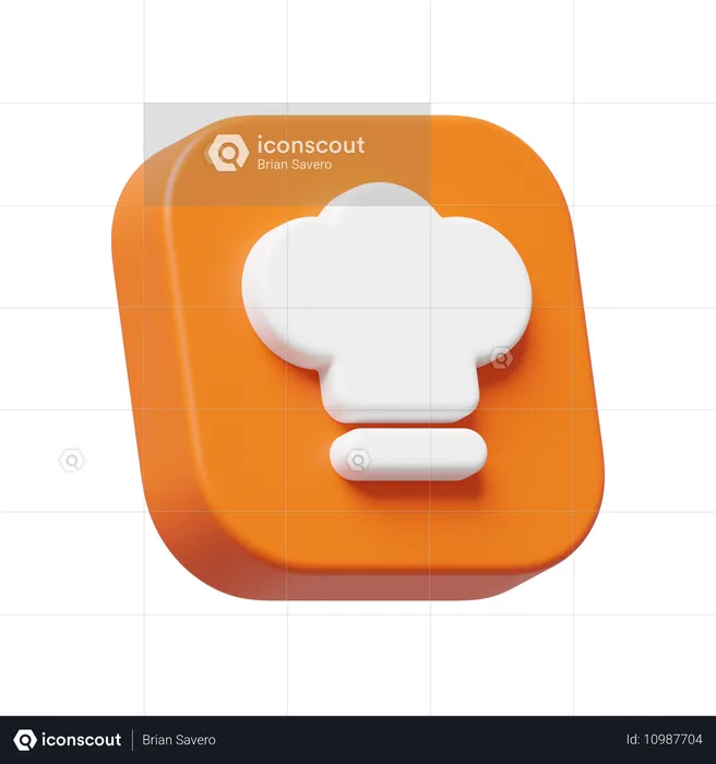 Chef Hat  3D Icon