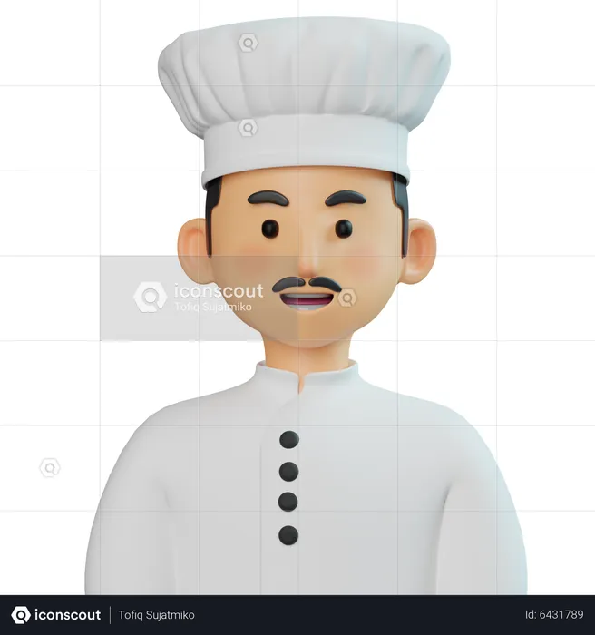 Chef Man  3D Icon