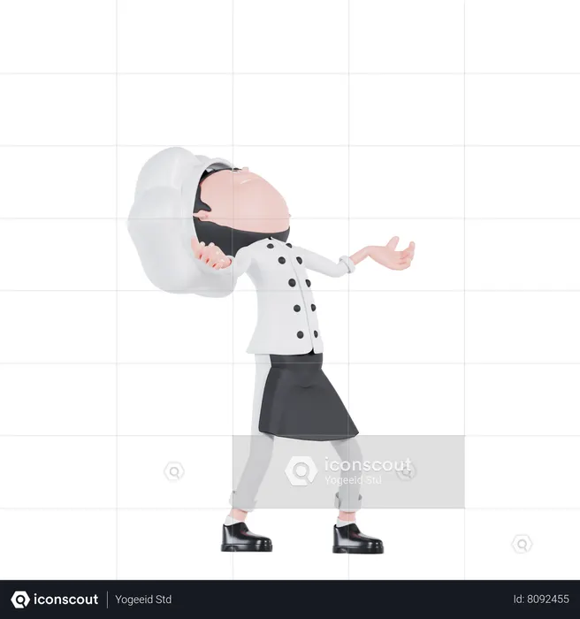 Chef Very Angry  3D Icon