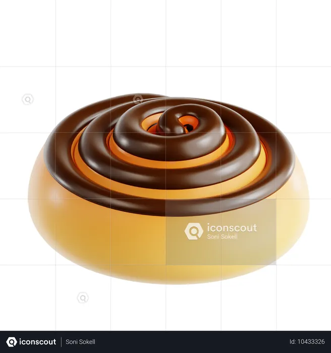 Chelsea Bun  3D Icon