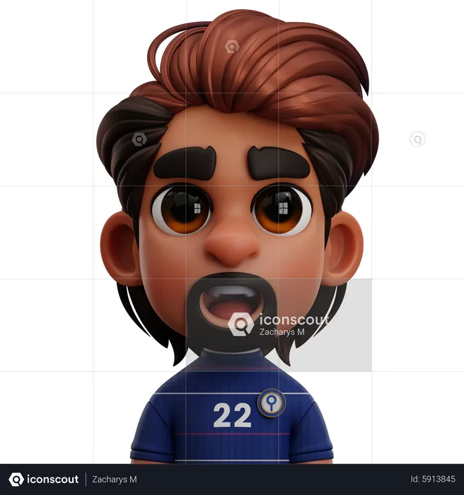 CHELSEA FC PLAYER  3D Icon