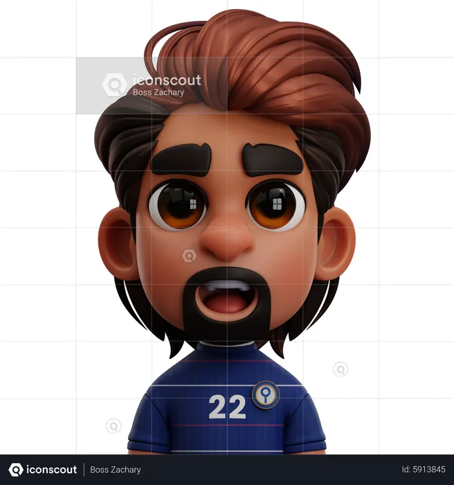 Chelsea FC Player  3D Icon