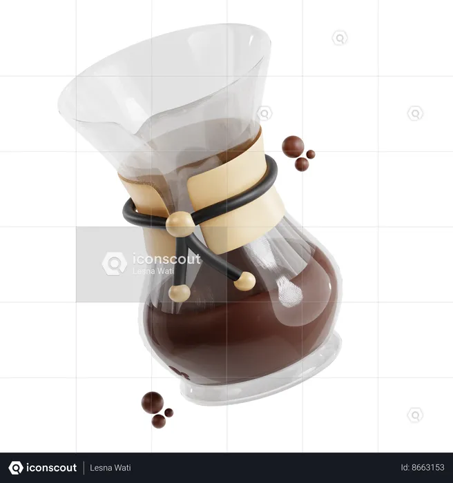 Café chemex  3D Icon