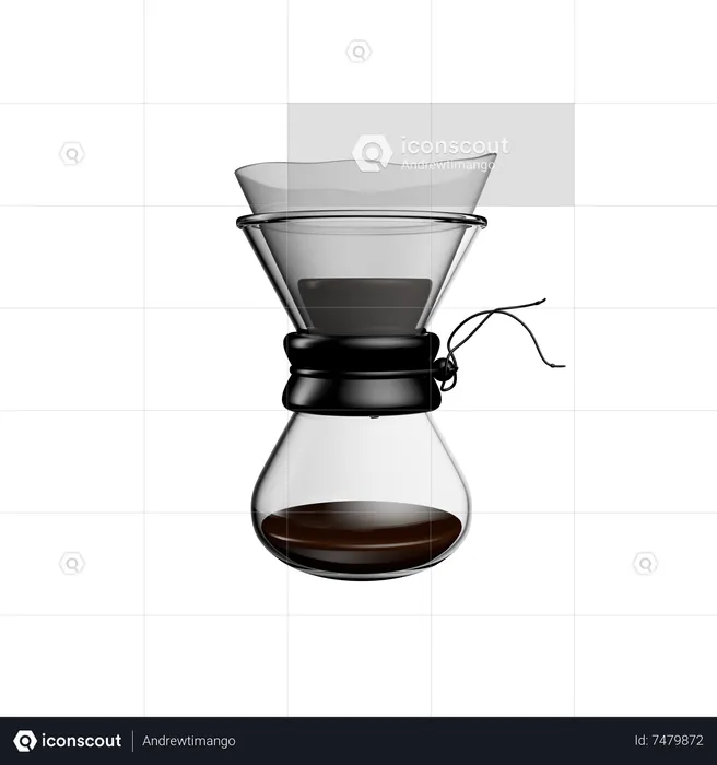 Chemex Ottomatic 3D Icon download in PNG, OBJ or Blend format