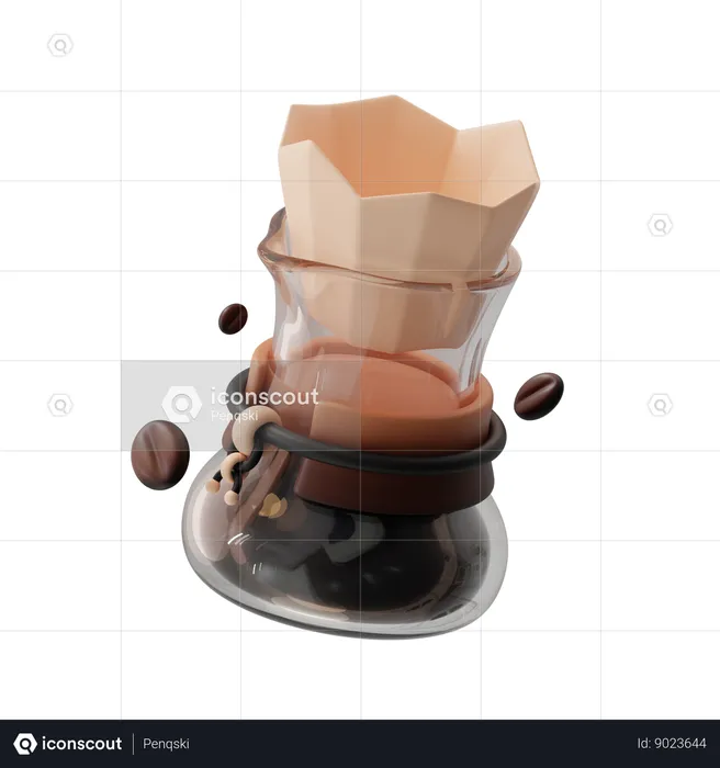 Chemex With Paper  3D Icon