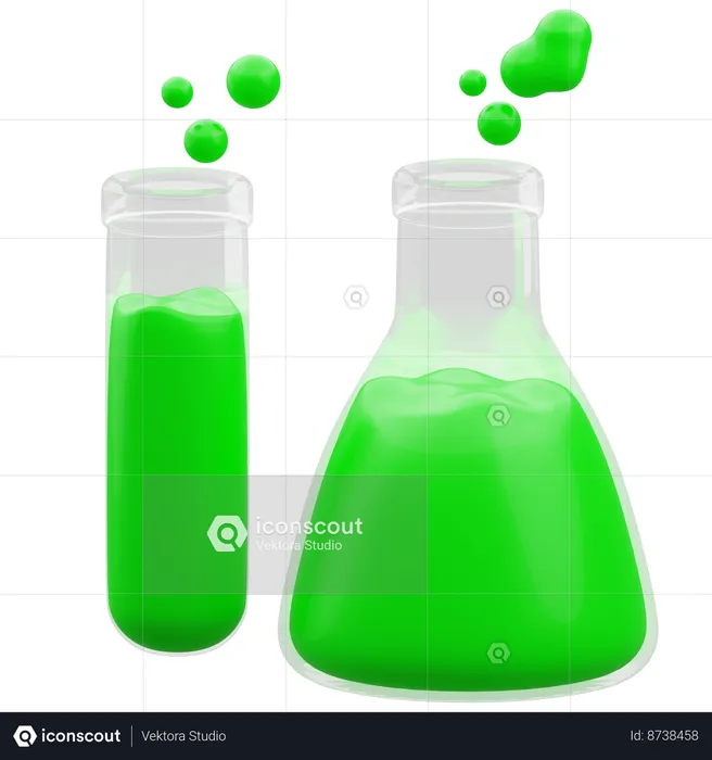 Chemical Bottle  3D Icon