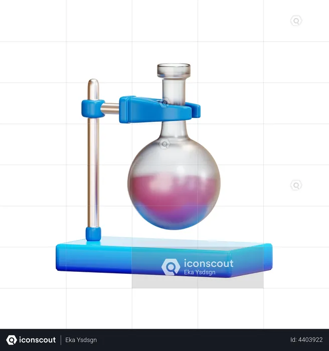 Chemical bottle  3D Illustration