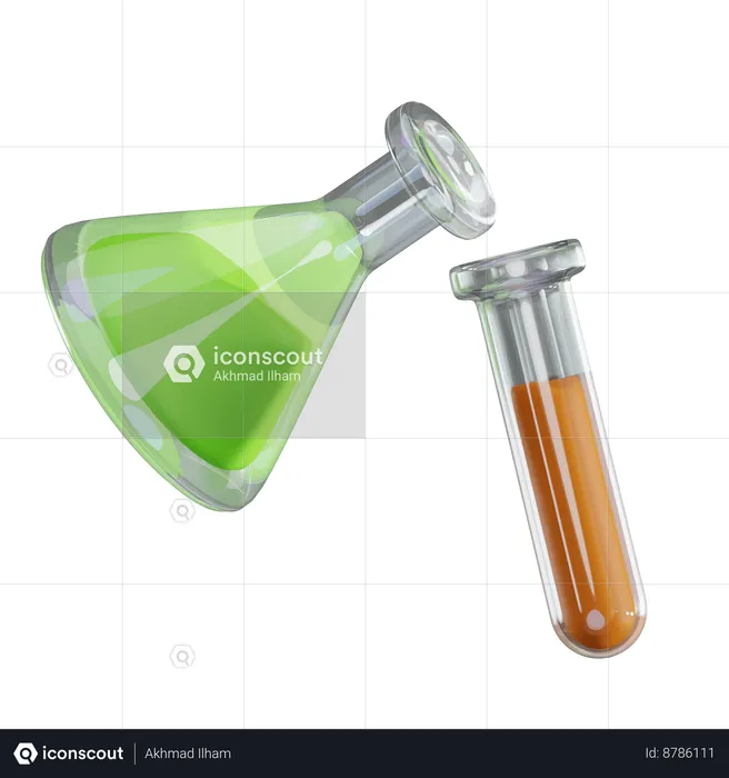 Chemical Bottle Lab  3D Icon