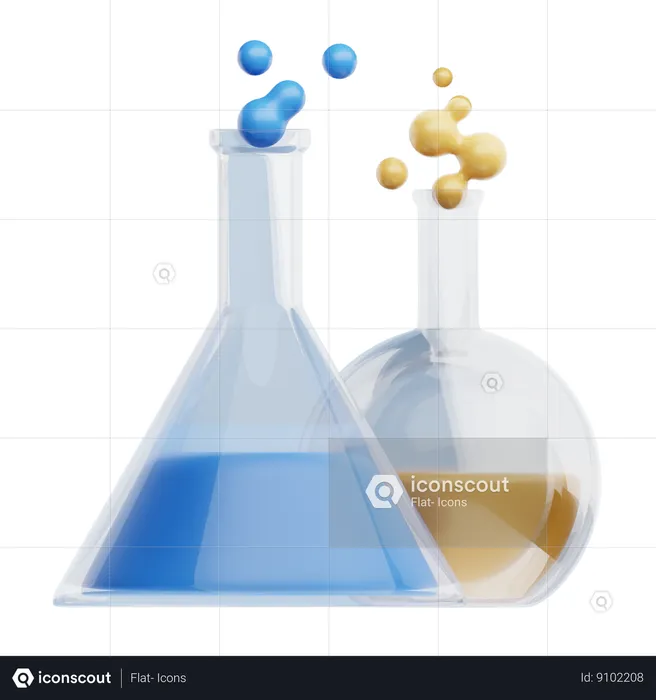 Chemical Flask  3D Icon